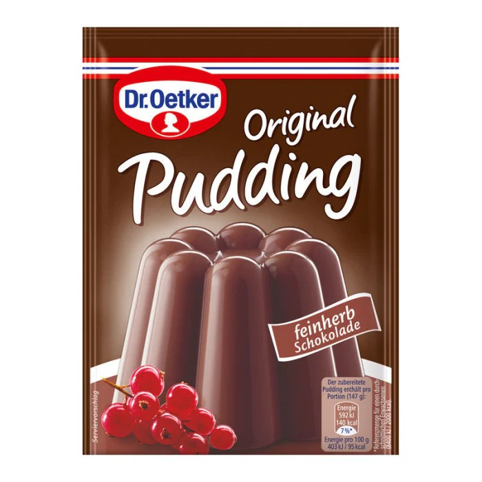 Dr. Oetker Original Puddingpulver "feinherbe Schokolade" 2er Pack