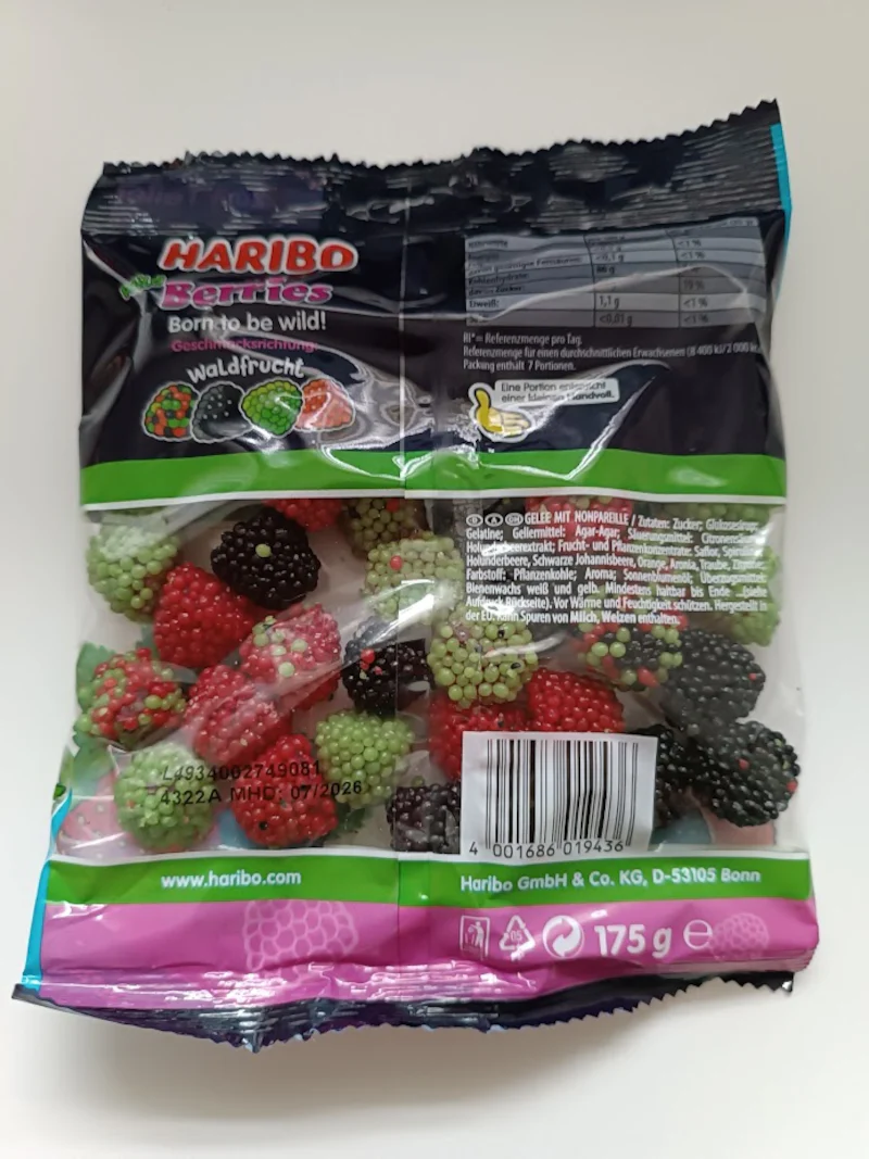 HARIBO Wild Berries aus Gelee mit Nonpareille 175g - Image 2