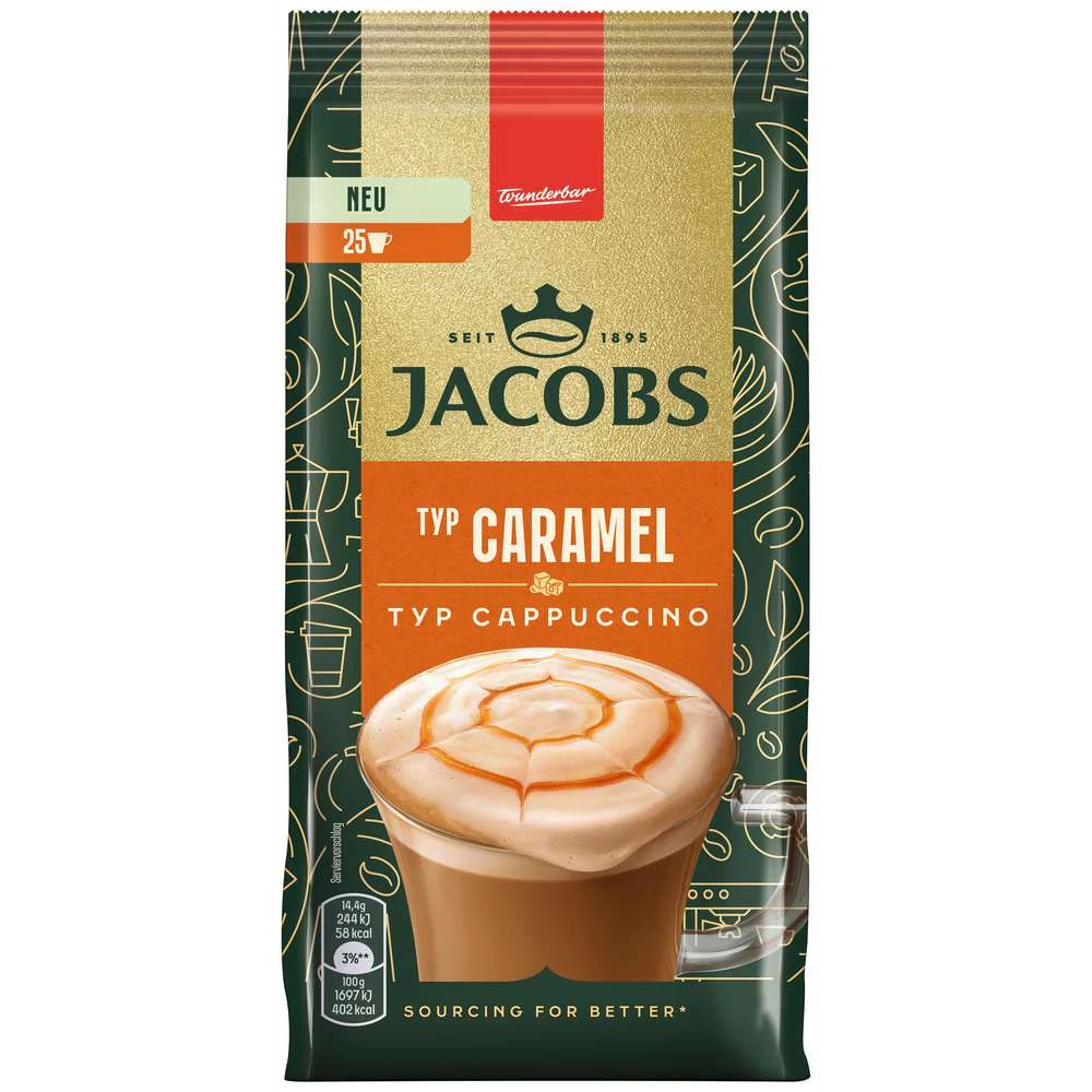 Jacobs Instant Cappuccino Typ Caramel 360g / 12.69oz