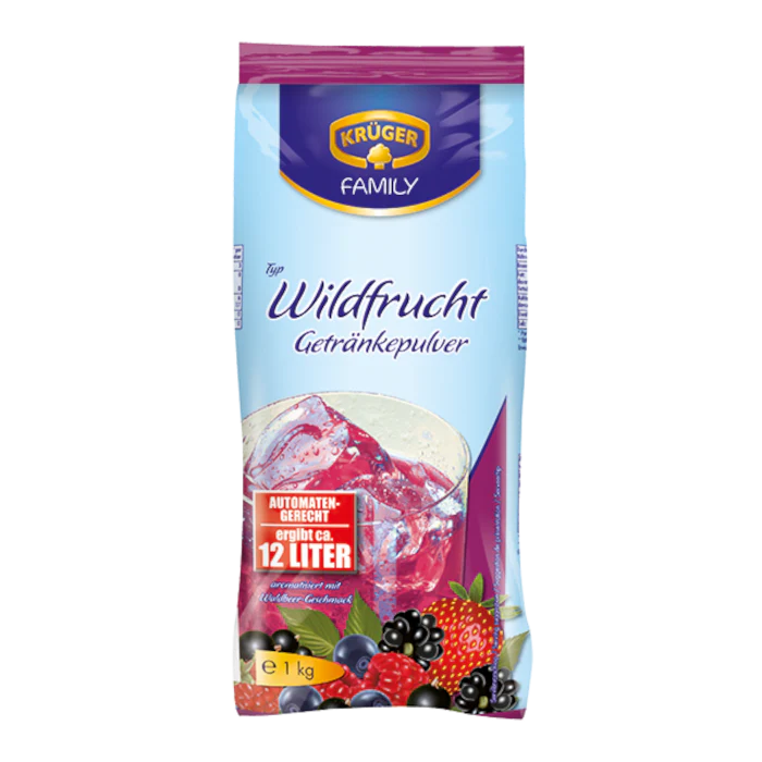 KRÜGER FAMILY Getränkepulver Wildfrucht 1kg / 2.2lbs