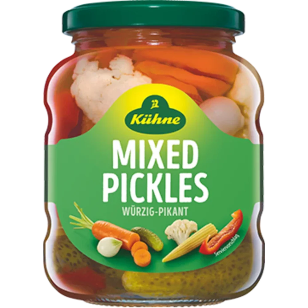 Kühne Mixed Pickles würzig-pikant 370ml / 12.51fl.oz