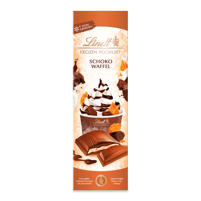 Lindt Frozen Yoghurt Schoko-Waffel Tafel 100g / 3.52oz
