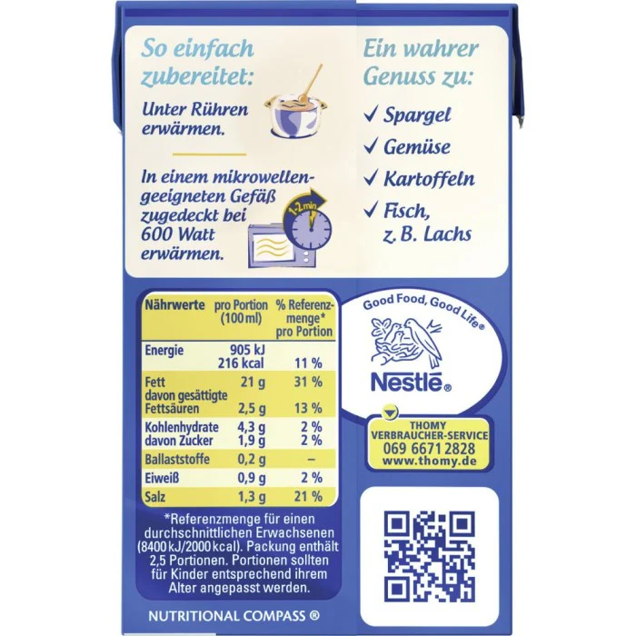 Thomy Les Sauces Hollandaise 250ml / 8.45 fl.oz - Image 2