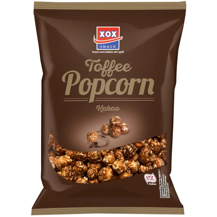 XOX Popcorn Toffee Kakao 125g / 4.4oz